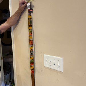 Vintage Woven Saddle Blanket Rainbow Western Belt NWT